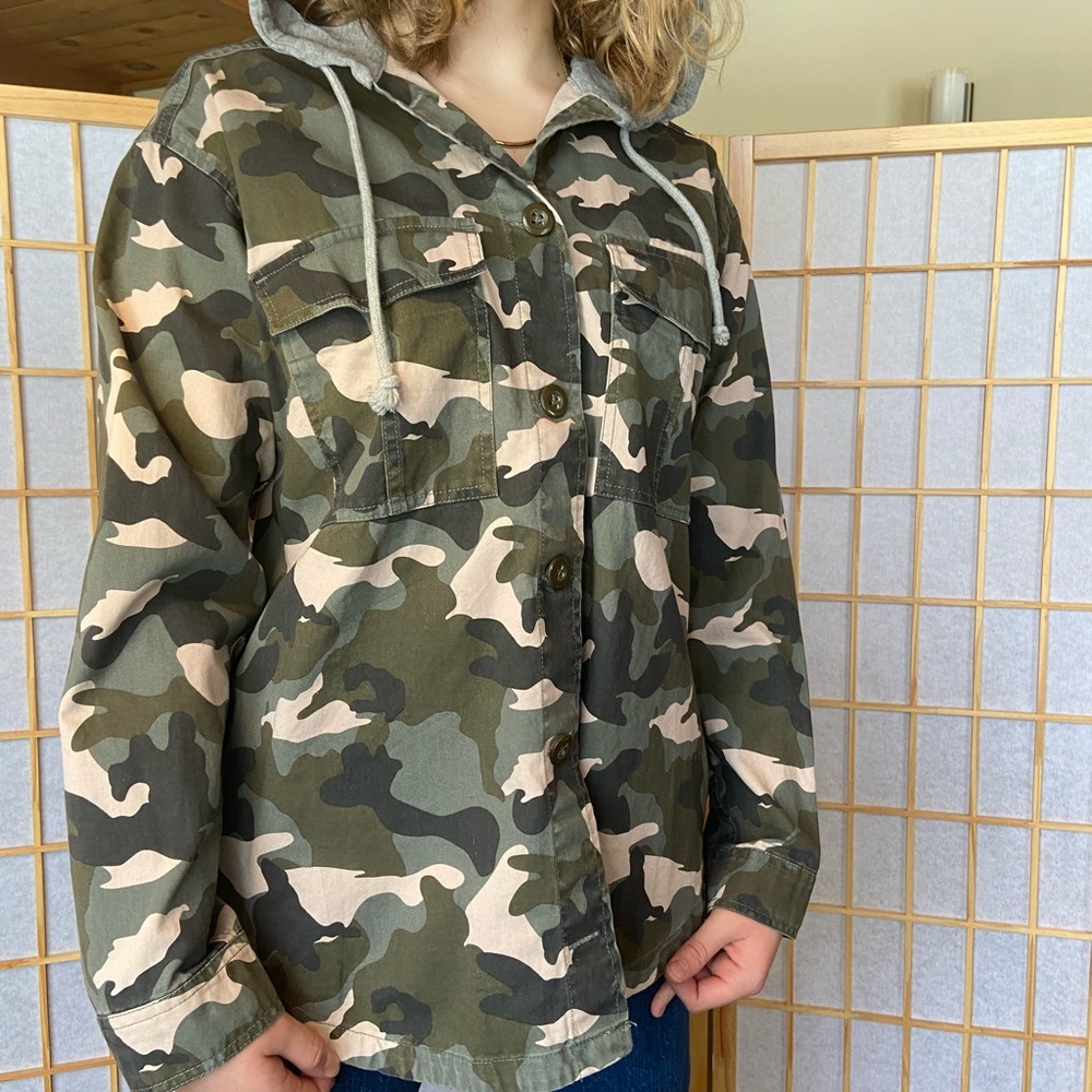 Pink, Green, and Grey camo jacket